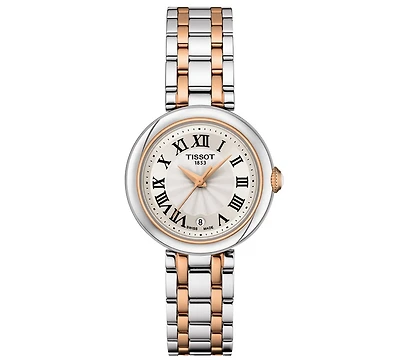 Tissot Women's Swiss Bellissima Two-Tone Stainless Steel Bracelet Watch 26mm