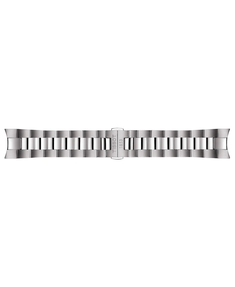 Tissot Men's Swiss Automatic Gentleman Powermatic 80 Silicium Stainless Steel Bracelet Watch 40mm