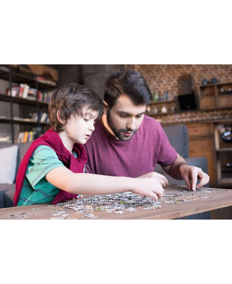 Trefl Crazy Shape Jigsaw Puzzle Facing a Tiger, 600 Piece