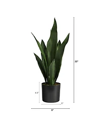 22" Sansevieria Artificial Plant