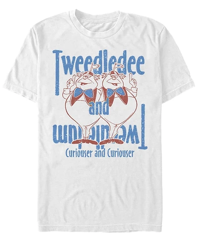 Men's Alice Wonderland Tweedles Short Sleeve T-shirt