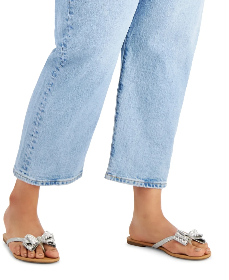 I.n.c. International Concepts Women's Mabae Bow Flat Sandals, Created for Macy's
