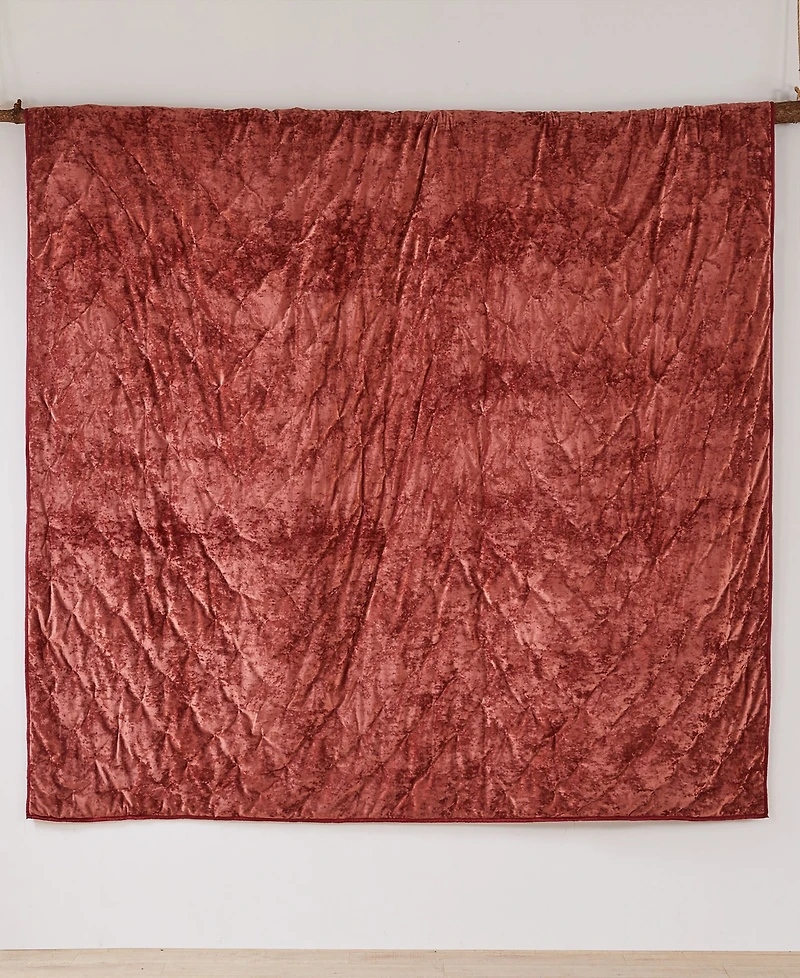 Levtex Abruzzi Velvet Reversible Quilt, Full/Queen