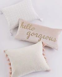 Levtex Fiori Hello Gorgeous Decorative Pillow, 12" x 24"