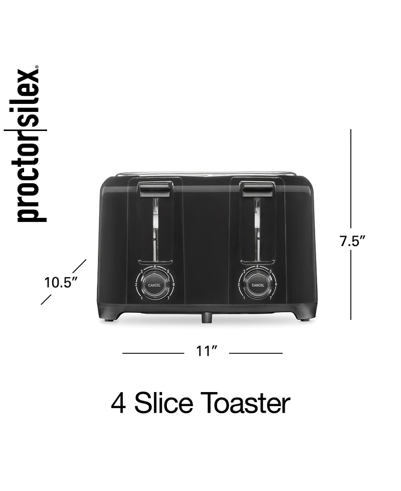 Proctor Silex Wide Slot 4-Slice Toaster