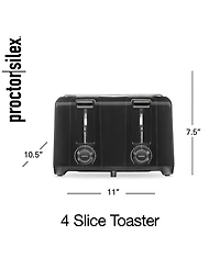 Proctor Silex Wide Slot 4-Slice Toaster