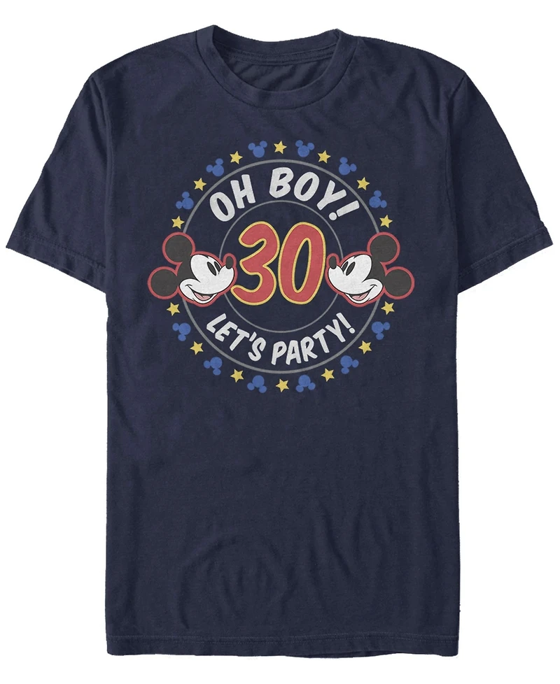 Fifth Sun Men's Oh Boy Mickey 30 Short Sleeve Crew T-shirt