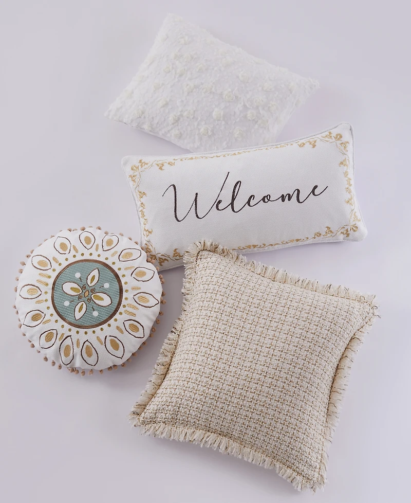 Levtex Cosima Tassel Decorative Pillow, 16" Round
