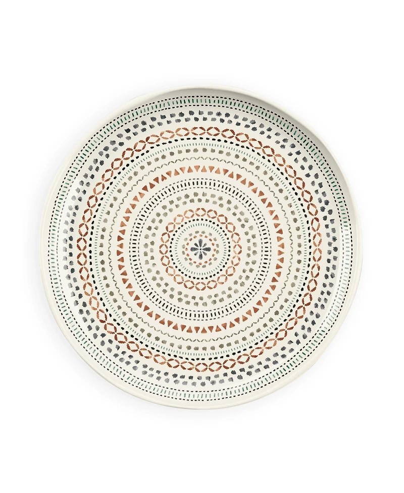 Abode Homewares Desert Mandala Dinner, Planta Matte, 10.5" Set of 6
