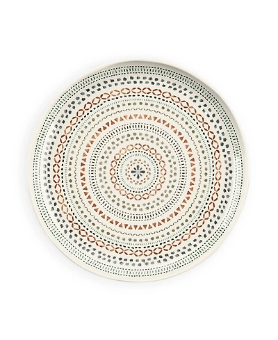 Abode Homewares Desert Mandala Dinner, Planta Matte, 10.5" Set of 6