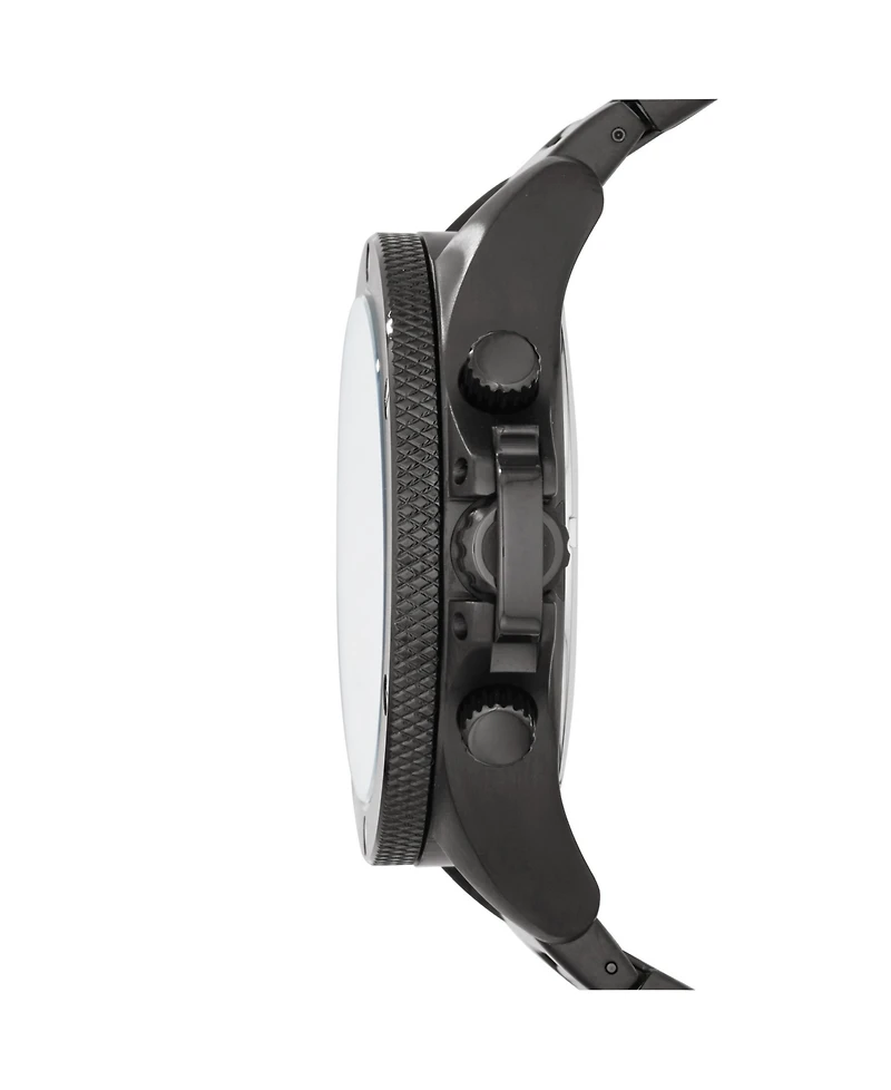 A|X Armani Exchange Men's Chronograph Black Stainless Steel Bracelet Watch 48mm