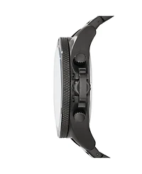 A|X Armani Exchange Men's Chronograph Black Stainless Steel Bracelet Watch 48mm