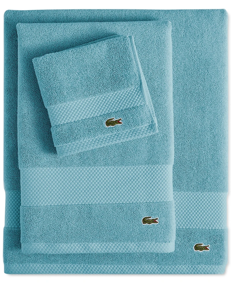 Lacoste Home Heritage Anti-Microbial Supima Cotton Bath Towel, 30" x 54"