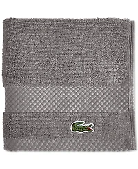 Lacoste Home Heritage Anti-Microbial Supima Cotton Washcloth, 13" x