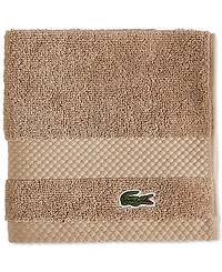Lacoste Home Heritage Anti-Microbial Supima Cotton Washcloth, 13" x