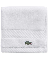 Lacoste Home Heritage Anti-Microbial Supima Cotton Washcloth, 13" x