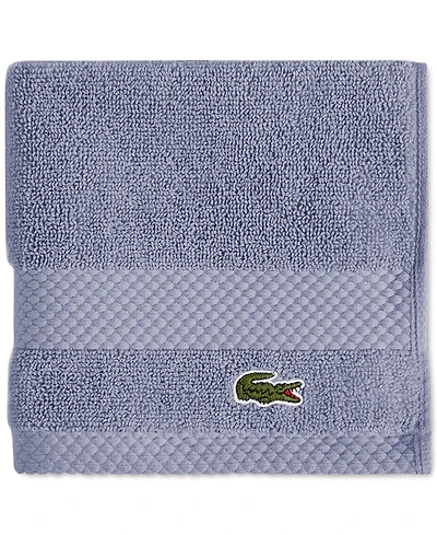 Lacoste Home Heritage Anti-Microbial Supima Cotton Washcloth, 13" x