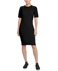 Dkny Sport Logo-Stripe Midi Dress