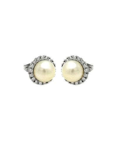 Freshwater Pearl Halo Earrings