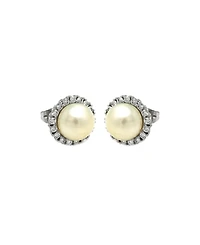 Freshwater Pearl Halo Earrings