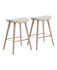 Saddle Counter Stool - Set of 2