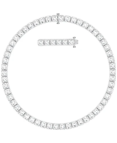 Swarovski Rhodium-Plated Millenia All-Around Necklace, 15" + 2" extender