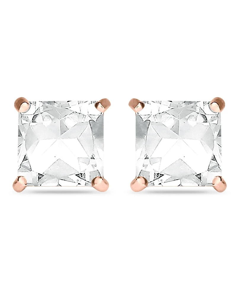 Giani Bernini Cubic Zirconia Square Stud Earrings (2 ct. t.w.) 18k Gold over Sterling Silver, Created for Macy's