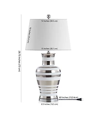 Zilar Striped Classic Modern Led Table Lamp