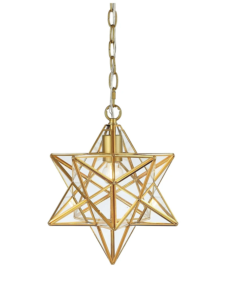 Stella Moravian Star Glass Led Pendant