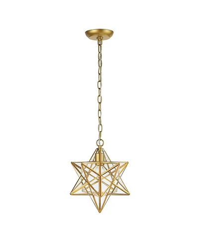 Stella Moravian Star Glass Led Pendant