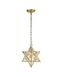 Stella Moravian Star Glass Led Pendant