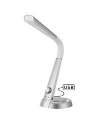 Milton Aluminum Contemporary Minimalist Adjustable Head Dimmable Usb Charging Led Task Lamp