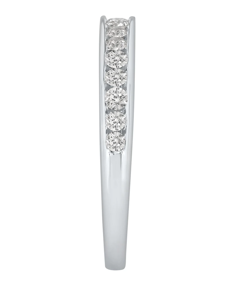 Diamond Channel Band (1/4 ct. t.w.) 14K White Gold or Yellow