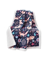 Lush Decor Kids Pixie Fox Sherpa Throw, 60" x 50"