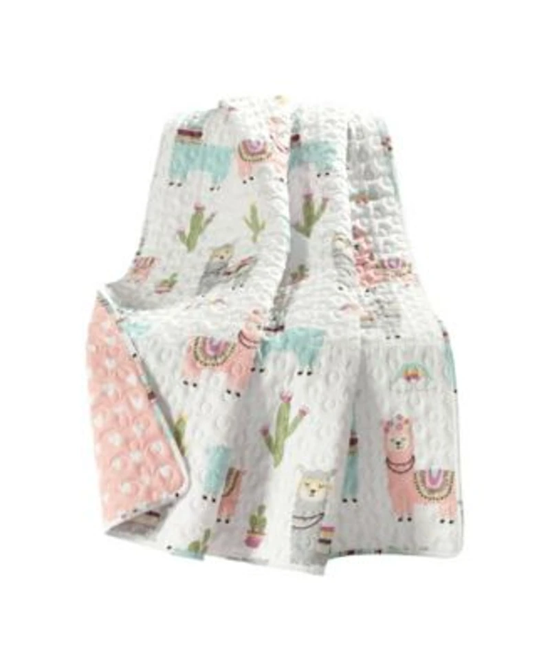 Lush Decor Kids Southwest Llama Cactus Quilt