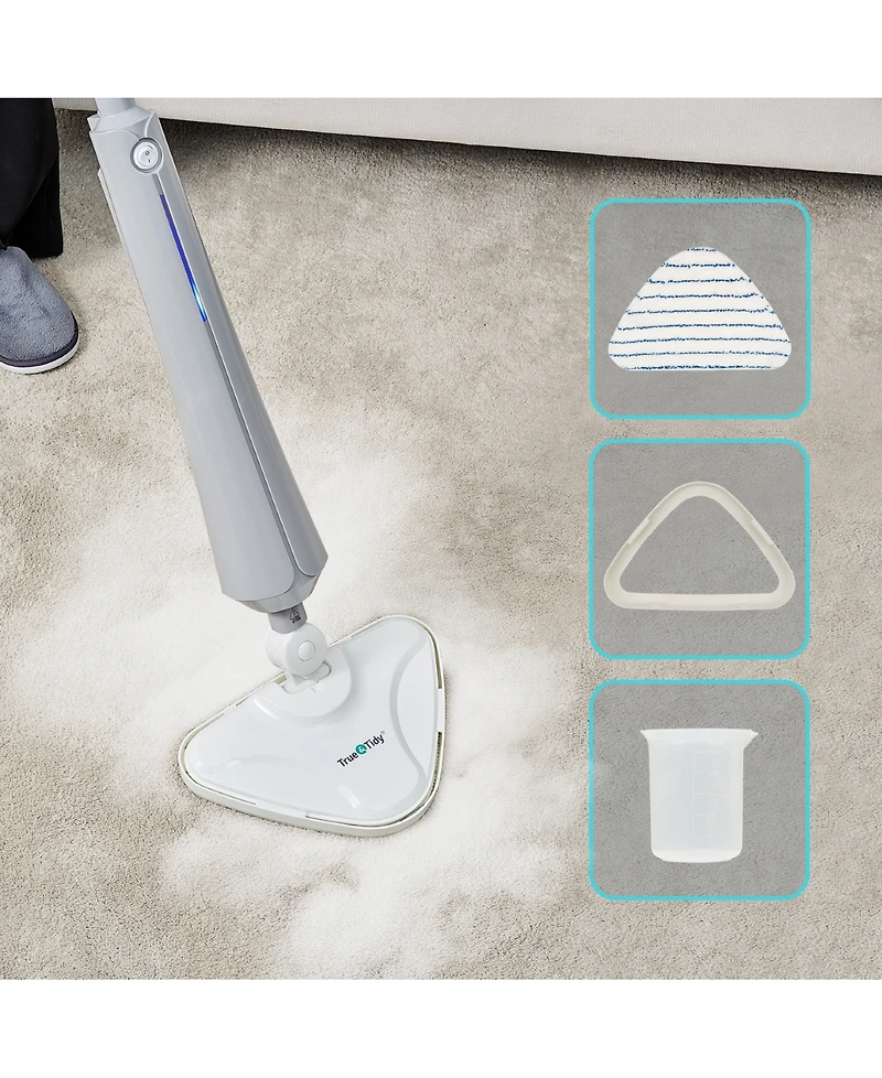 True & Tidy Stm-300 1300W Steam Mop with Carpet Glider