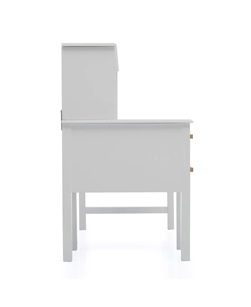 Guidecraft Taiga Kids Desk and Chair Set with Hutch