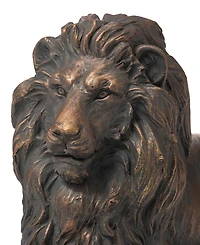 Glitzhome Lying Guardian Lion Statue
