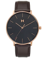 Mvmt Men's Legacy Slim Brown Leather Strap Watch 42mm