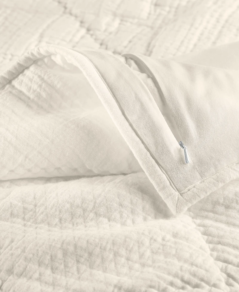 Hotel Collection Dobby Diamond 2-Pc. Sham Set, European, Exclusively at Macy's