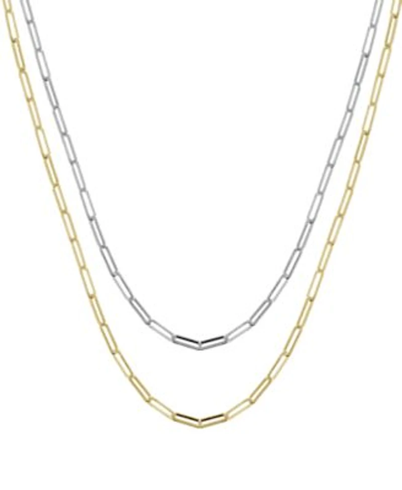 Now This Paper Clip Link Chains In Gold Or Silver Plate In 18 Or 24