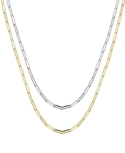 Now This Paper Clip Link Chains In Gold Or Silver Plate In 18 Or 24
