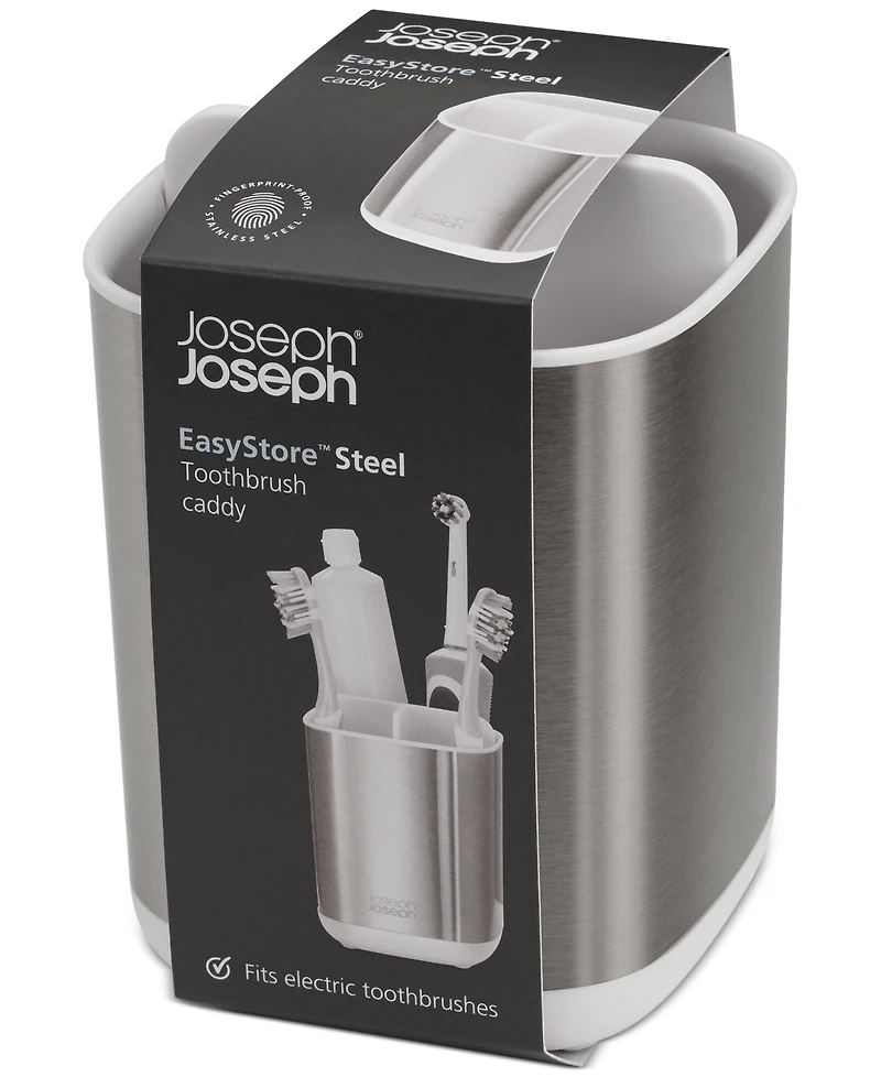 Joseph Joseph EasyStore Steel Toothbrush Caddy