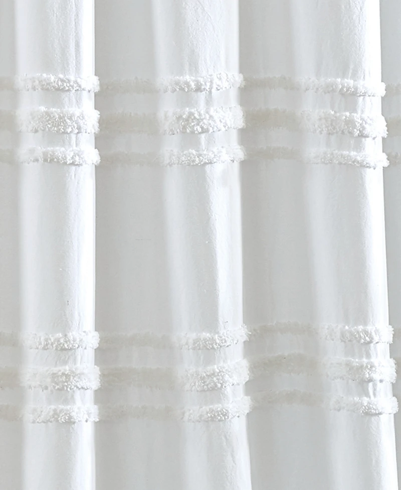 Dkny Chenille Stripe Shower Curtain, 72" x