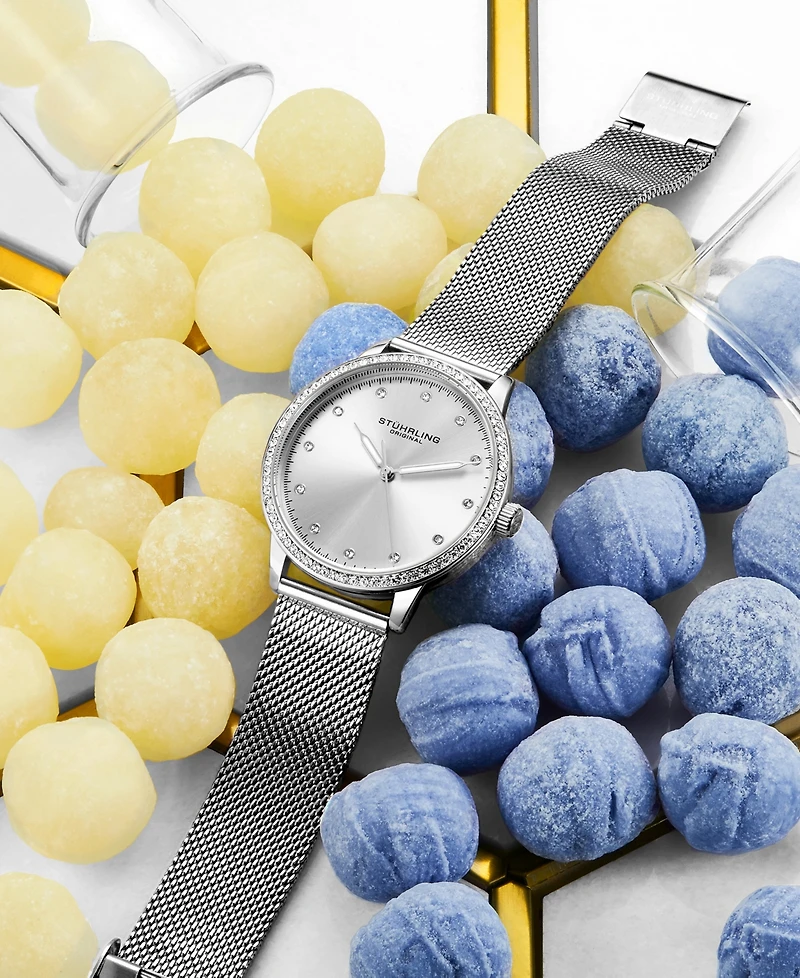 Women's Silver-Tone Mesh Bracelet Watch 38mm