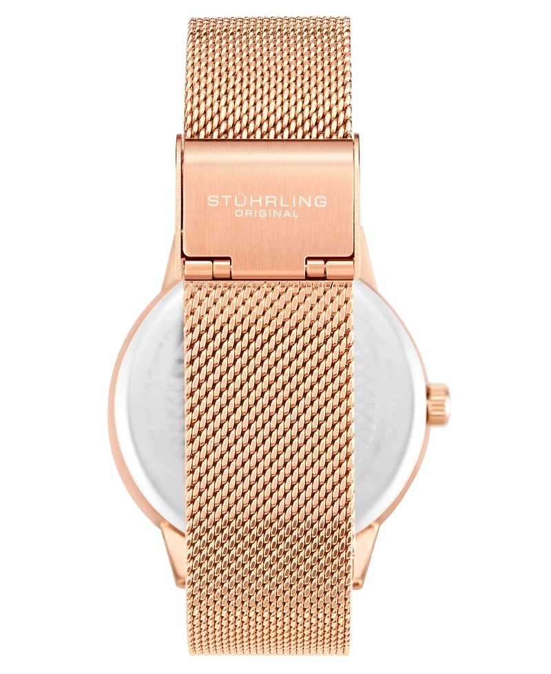 Women's Rose Gold-Tone Mesh Bracelet Watch 38mm