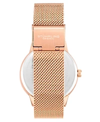 Women's Rose Gold-Tone Mesh Bracelet Watch 38mm