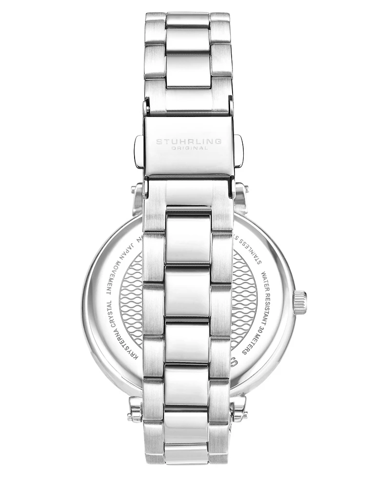 Women's Silver-Tone Link Bracelet Multi-Function Watch 40mm