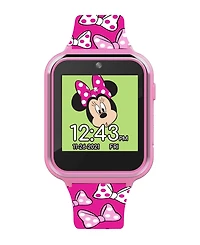 Minnie Mouse Kid's Touch Screen Pink Silicone Strap Smart Watch, 46mm x 41mm