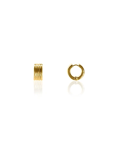 Oma The Label Women's Anekhe 18K Gold Plated Brass Huggies Earrings